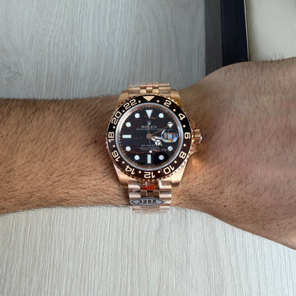 ROLEX GMT MASTER II ROSE JUBILEU 40MM