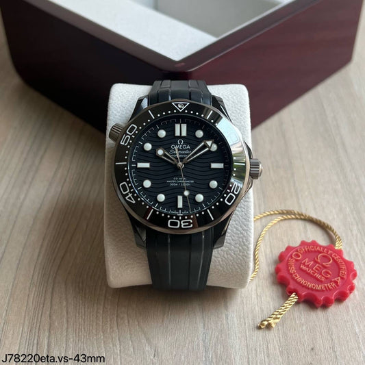OMEGA SEAMASTER DIVER PRETO BORRACHA 42MM