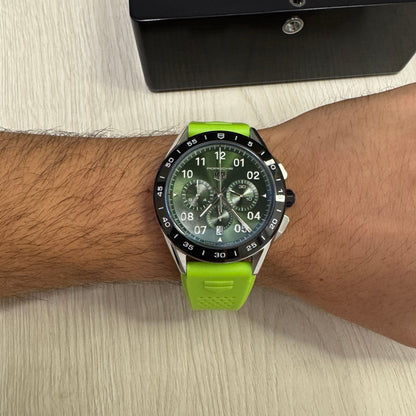 TAG HEUER PORSCHE PRATA VERDE 43MM