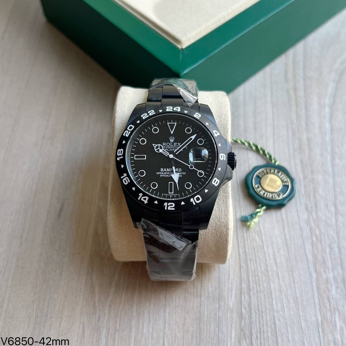 ROLEX EXPLORER BAMFORD ESPECIAL PRETO 42MM