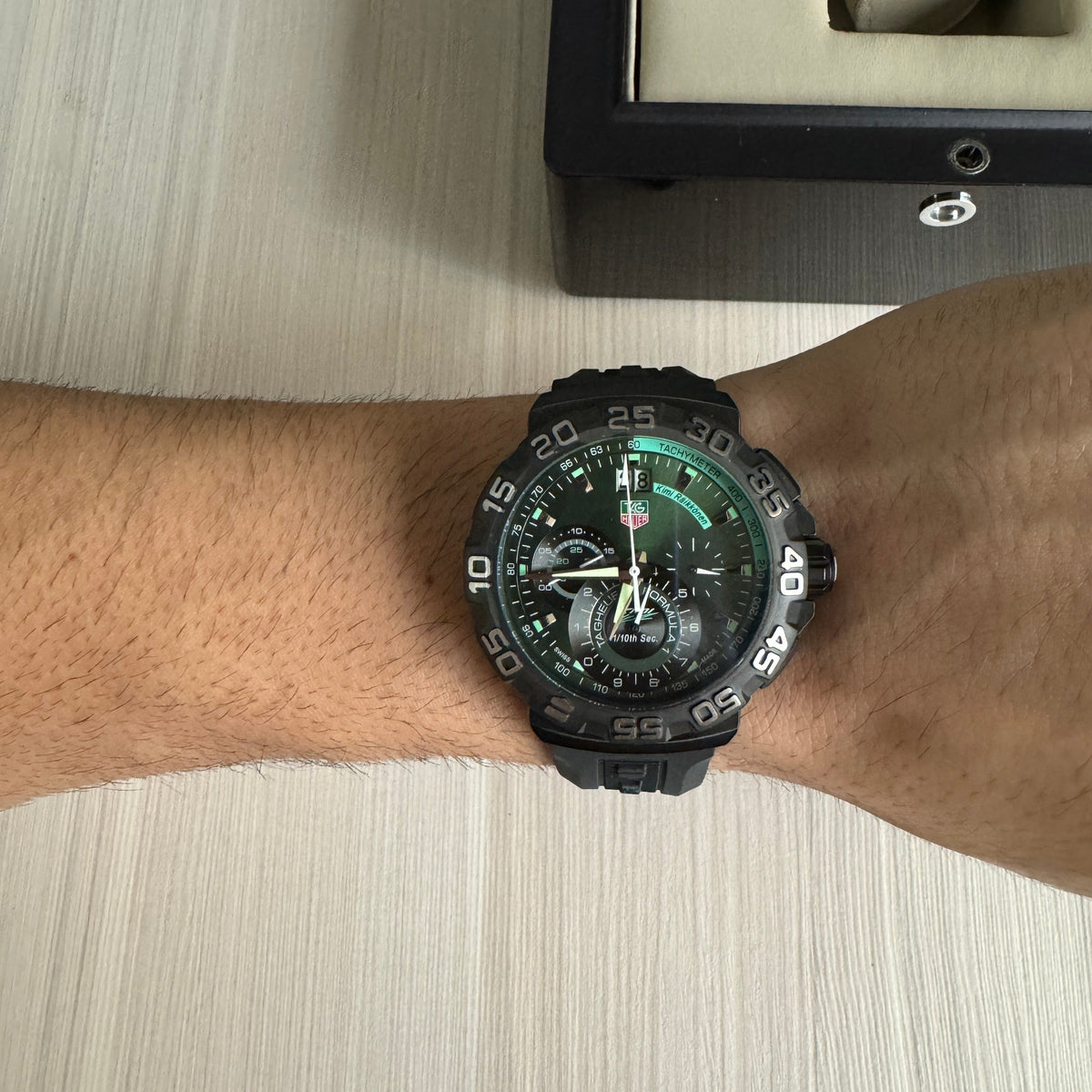 TAG HEUER F1 FORMULA 1 PRETO VERDE KIMI 43MM