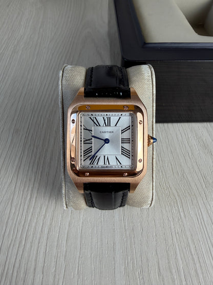 CARTIER SANTOS DUMONT ROSE LARGE 31MM X 44MM
