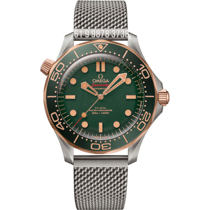 OMEGA SEAMASTER DIVER 300M VERDE ROSE 42MM SUPER CLONE