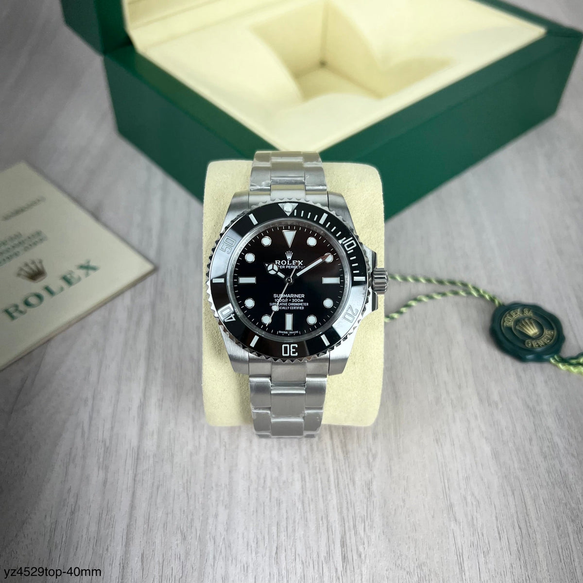ROLEX SUBMARINER PRETO SEM DATA 40MM